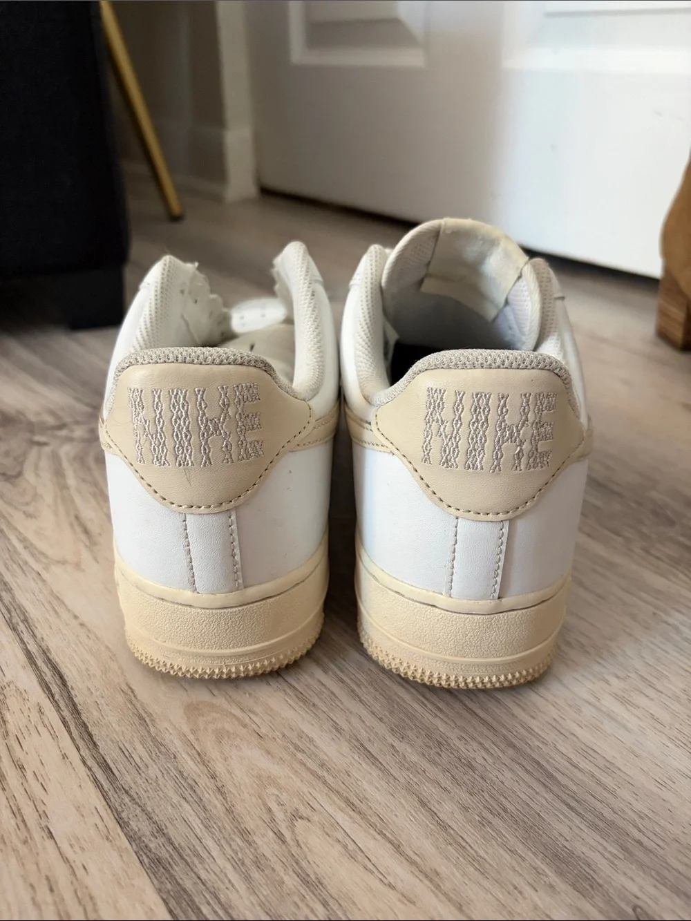 Nike Low-Top Sneakers in Cream and Beige